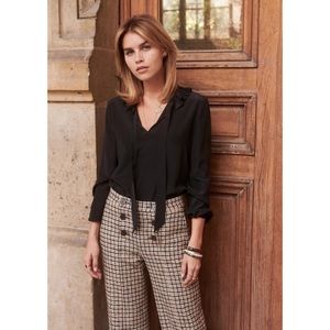Sezane Mathilda 100% silk blouse